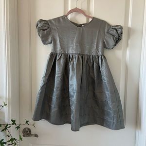 Noralee Girls Ruffle Sleeve Dress Gray Size 10 NWT